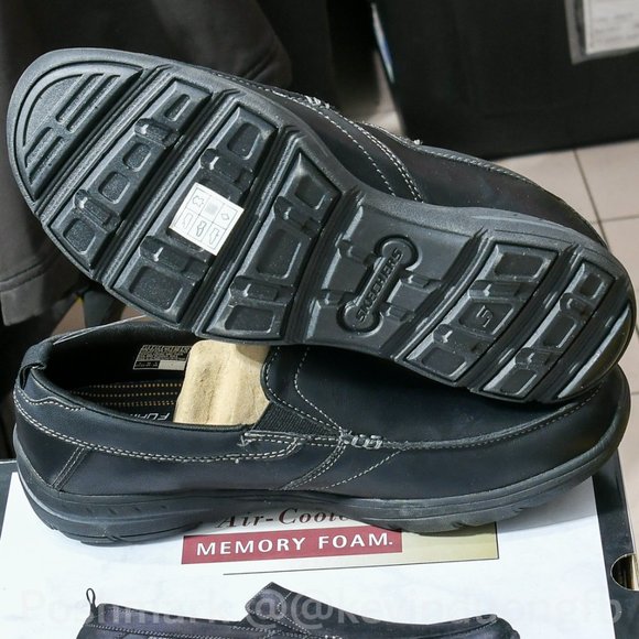 Skechers Shoes Relaxed Fit Harper‎ Forde Loafer Black . Leather Round